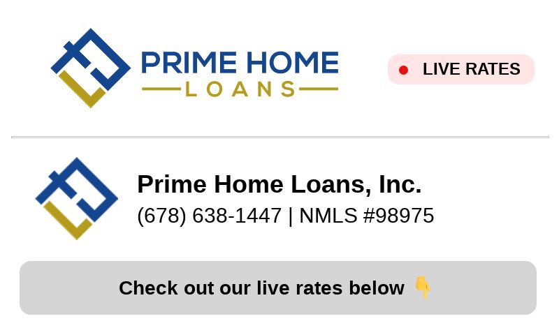 Prime Home Loans Rate Dashboard