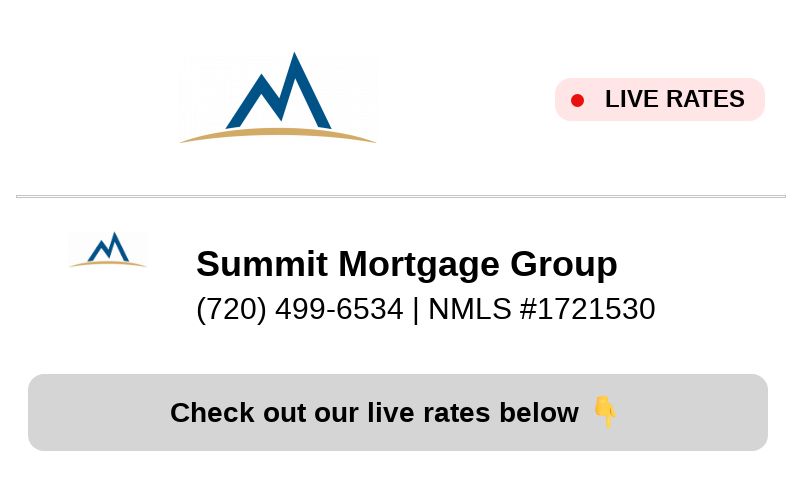 Summit Mortgage Group Rate Dashboard